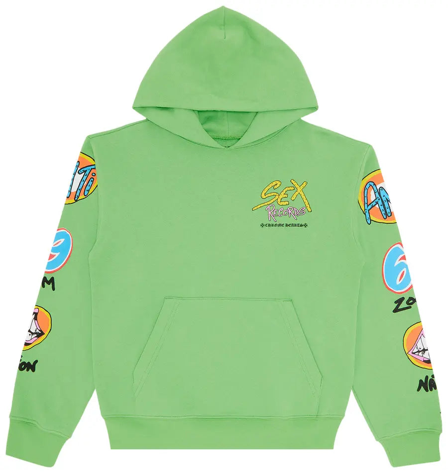 Chrome Dearts x Matty Boy Mex Records Hoodie 'Green'
