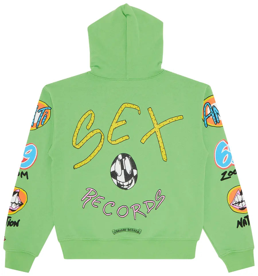 Chrome Dearts x Matty Boy Mex Records Hoodie 'Green'